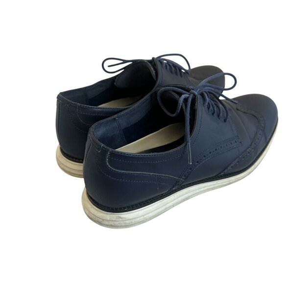 Cole Haan Original Grand Shortwing Oxford Dress Shoes Navy Lace-Up Size 11 Men\'s main image 6